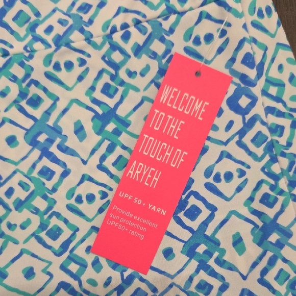 Aryeh Blue A-Line Mini Skort Resort Wear - Picture 4 of 6